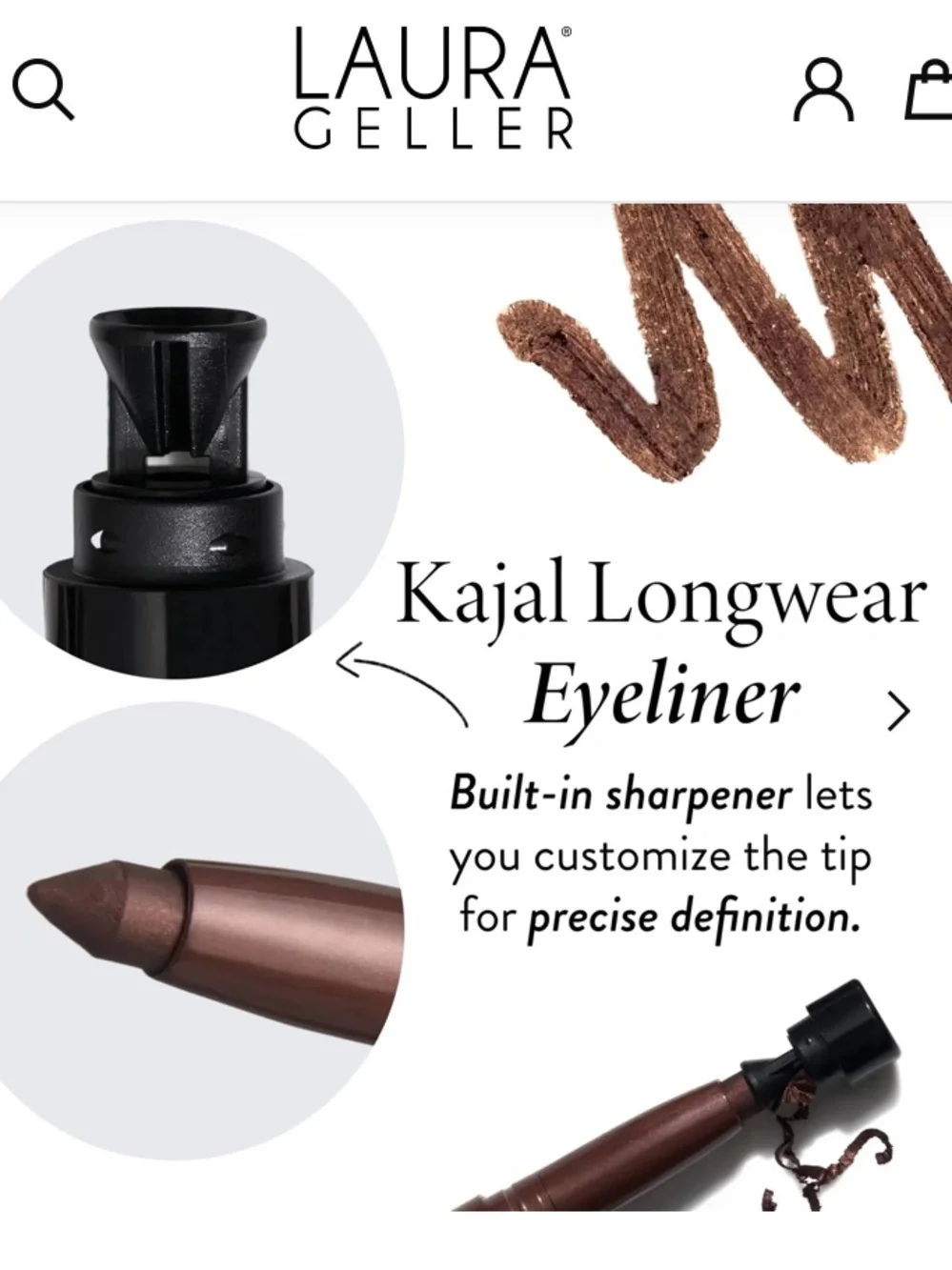Laura Geller Kajal Longwear Eyeliner — Smoky Amethyst (Purple)